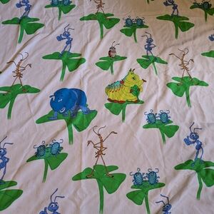 Vintage 90s Disney Pixar’s A Bugs Life Twin Flat Sheet Bedding Cover Made In USA